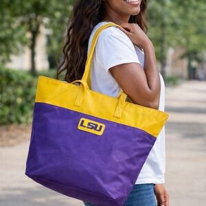 LSU Purple and Yellow Tote Bag